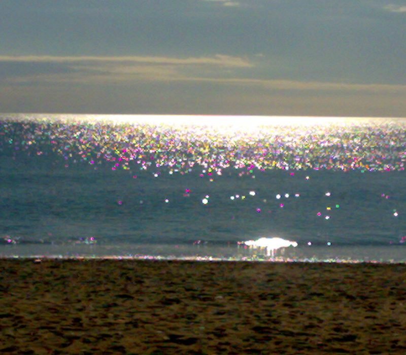 El mar en la playa de Bolnuevo (Mazarrón)